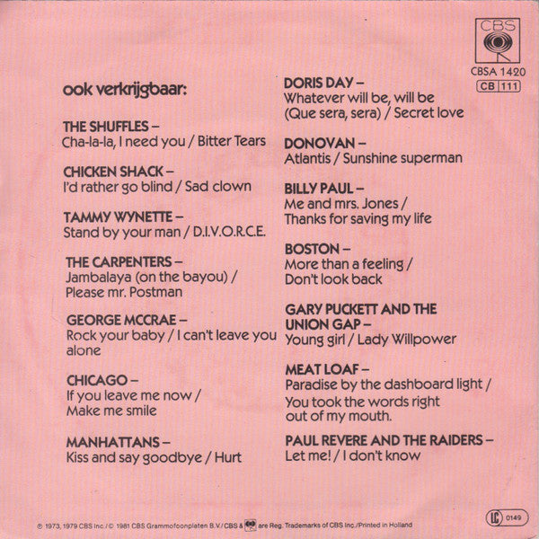 Art Garfunkel : Bright Eyes / I Shall Sing  (7", Single, RE)