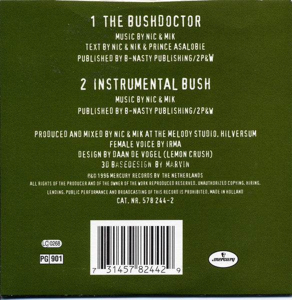 Prince Asalobie & The Manbari : The Bushdoctor (CD, Single)