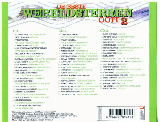 Various : De Beste Wereldsterren Ooit 2 (3xCD, Album, Comp + Box)