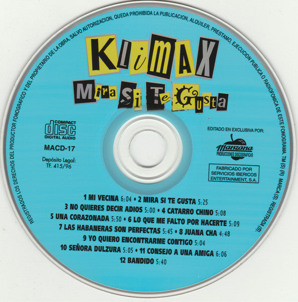 Klimax (8) : Mira Si Te Gusta (CD, Album)