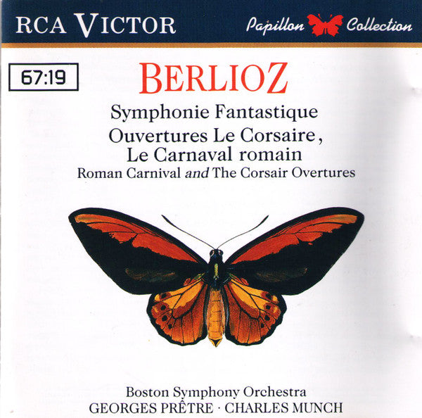 Hector Berlioz, Boston Symphony Orchestra, Georges Prêtre, Charles Munch : Symphonie Fantastique - Ouvertures Le Corsaire - Le Carnaval Romain (CD)