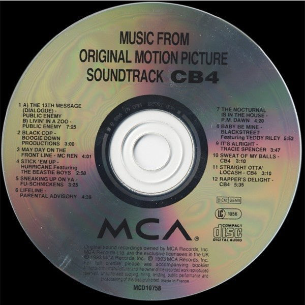 Various : CB4 (Music From The Original Motion Picture Soundtrack) (CD, Album)