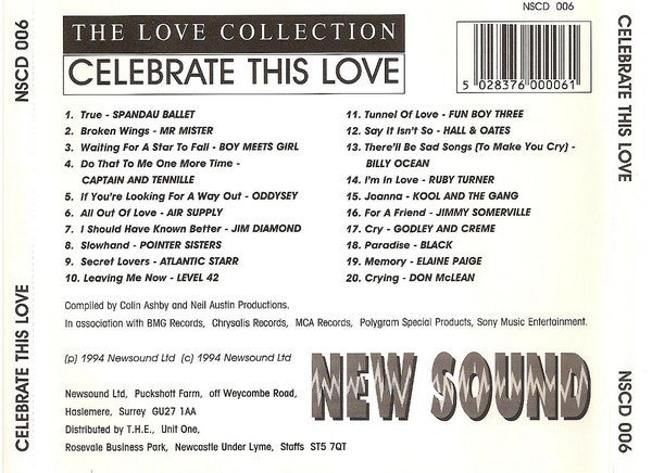 Various : Celebrate This Love, The Love Collection Vol. 4 (CD, Comp)