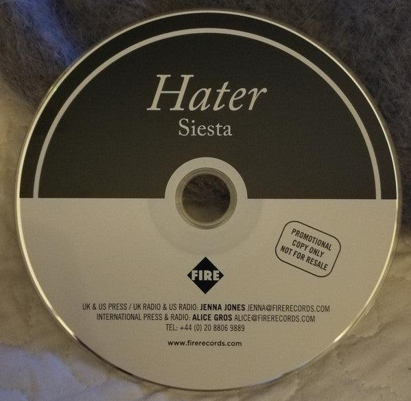 Hater (6) : Siesta (CD, Album, Promo)