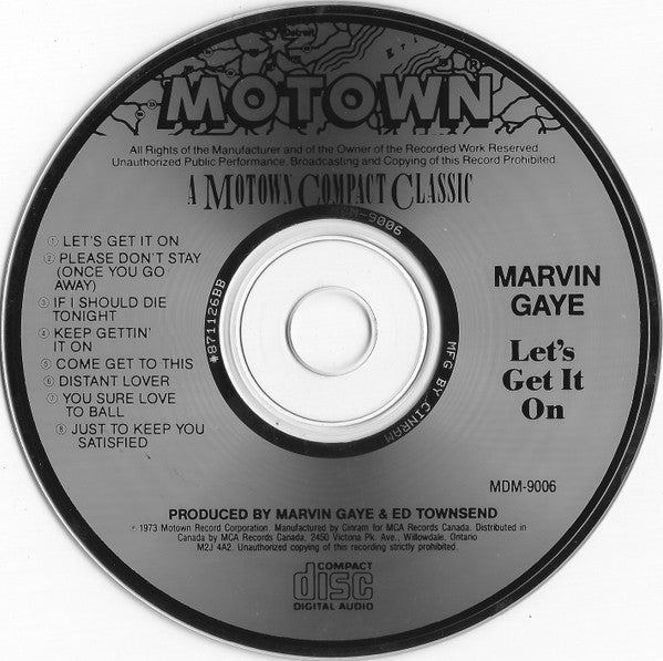 Marvin Gaye : Let's Get It On (CD, Album, RE)