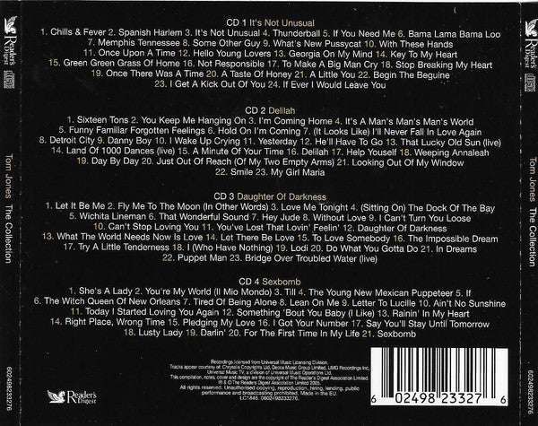 Tom Jones : The Collection (4xCD, Comp)