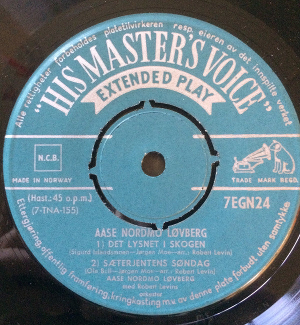 Aase Nordmo Løvberg, Robert Levins Orkester : Det Lysnet I Skogen (7", EP)