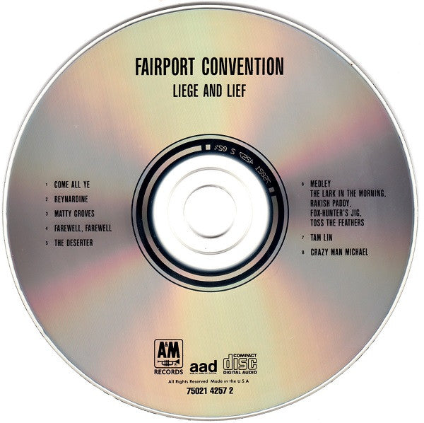 Fairport Convention : Liege & Lief (CD, Album, RE)