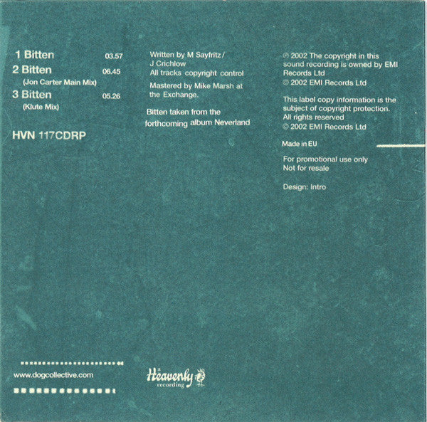 Dog (2) : Bitten (CD, Single, Promo)