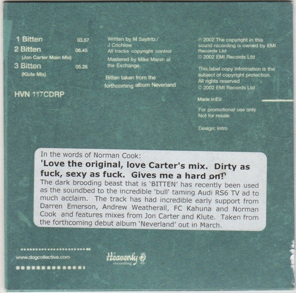 Dog (2) : Bitten (CD, Single, Promo)