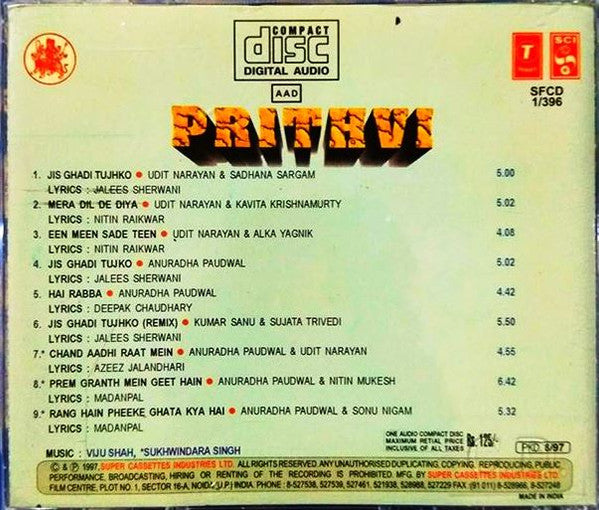 Viju Shah : Prithvi (CD)