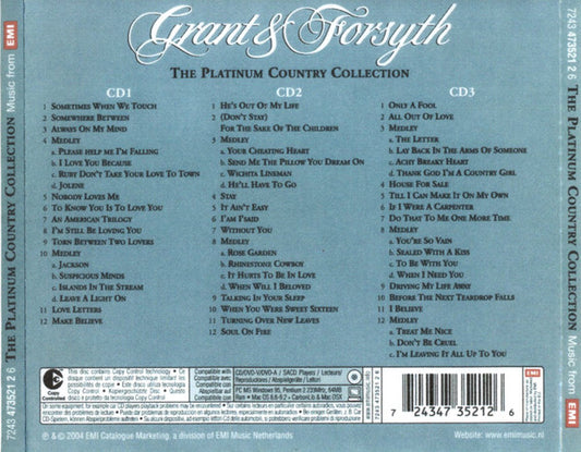 Grant & Forsyth : The Platinum Country Collection (3xCD, Comp)