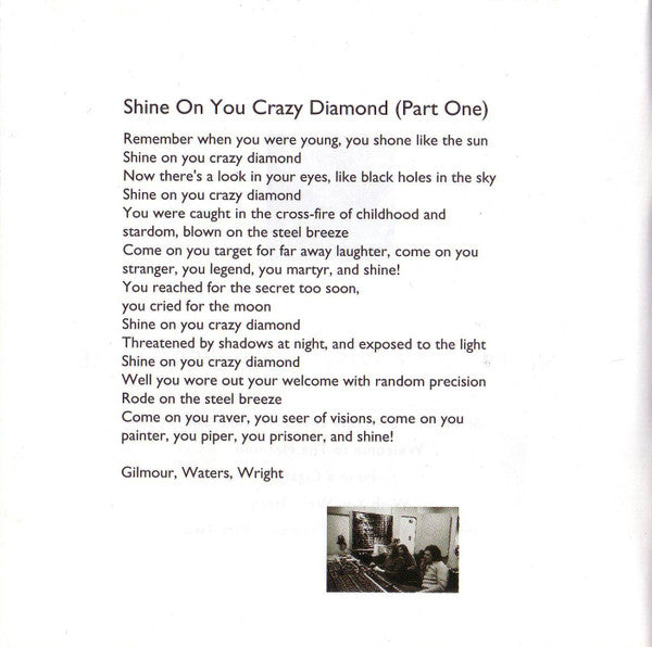 Pink Floyd : Wish You Were Here (CD, Album, RE, RM, RP, Med)