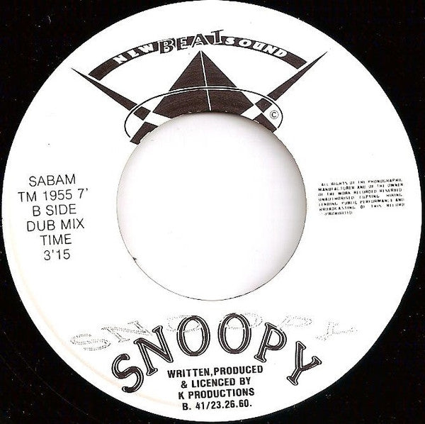 Snoopy Sound : Snoopy (Acid House Remix By The Rebel) (7", Single)