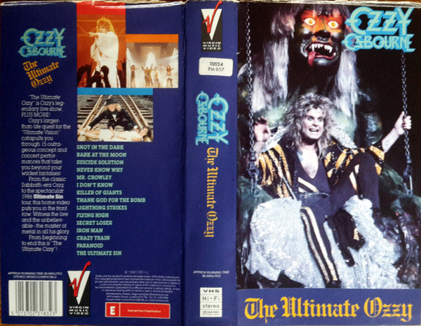 Ozzy Osbourne : The Ultimate Ozzy (VHS, SECAM, Hi-)