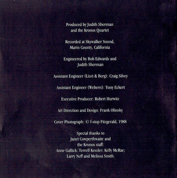 Kronos Quartet : At The Grave Of Richard Wagner (CD, Album)