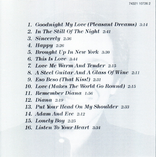 Paul Anka : My Greatest Songs (CD, Comp)