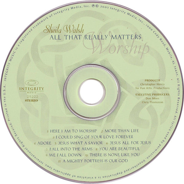 Sheila Walsh : All That Really Matters (CD, Album)