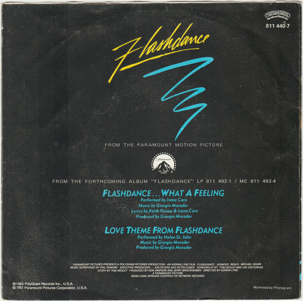 Irene Cara : Flashdance… What A Feeling (7", Single)
