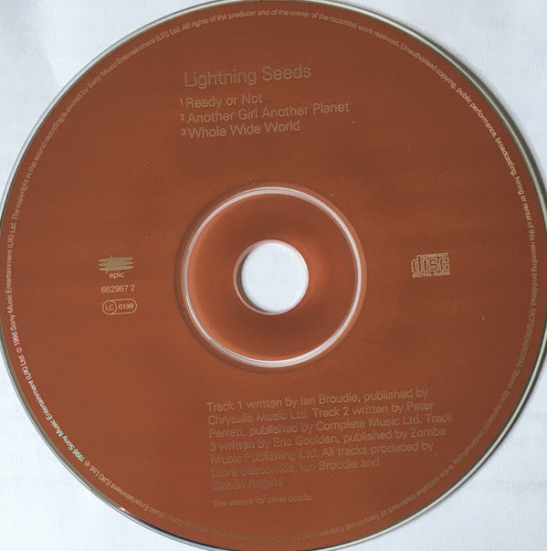 Lightning Seeds : Ready Or Not (CD, Maxi)