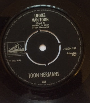 Toon Hermans : Liedjes Van Toon (Deel 4) (7", EP, Bla)