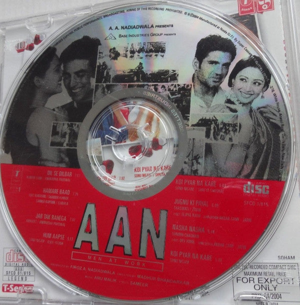 Anu Malik, Sameer : Aan (Men At Work) (CD)