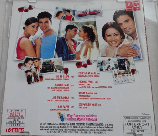 Anu Malik, Sameer : Aan (Men At Work) (CD)