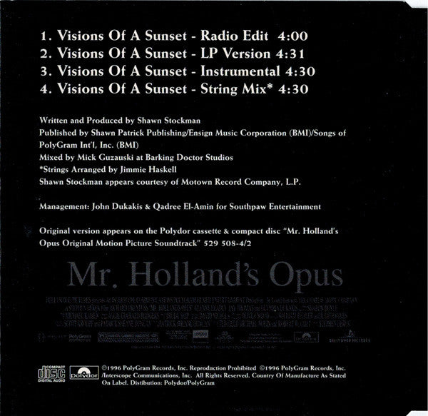 Shawn Stockman : Visions Of A Sunset (CD, Maxi)