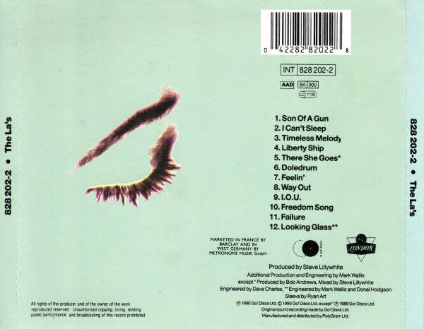 The La's : The La's (CD, Album)