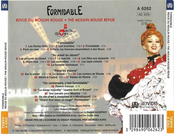 L'Orchestre Du Moulin Rouge With Debbie De Coudreaux And The Doriss Girls : Formidable  (CD)