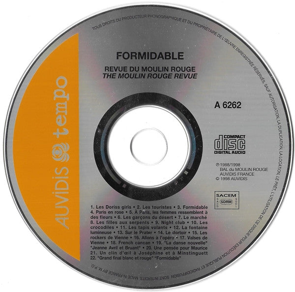 L'Orchestre Du Moulin Rouge With Debbie De Coudreaux And The Doriss Girls : Formidable  (CD)