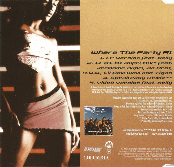 Jagged Edge (2) : Where The Party At (CD, Maxi, Enh)