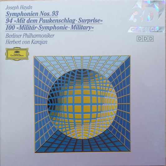 Joseph Haydn, Herbert von Karajan, Berliner Philharmoniker : Symphonien Nos. 93 / 94 "Mit Dem Paukenschlag • Surprise" / 100 "Militär-Symphonie • Military" (CD, Comp)