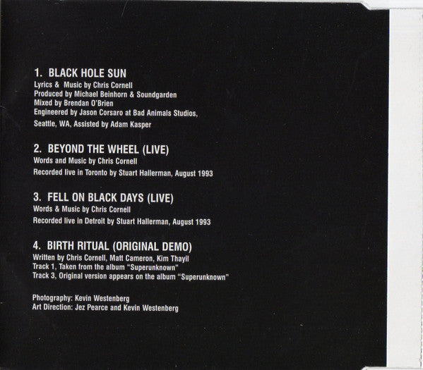 Soundgarden : Black Hole Sun (CD, Single + Box, Ltd)