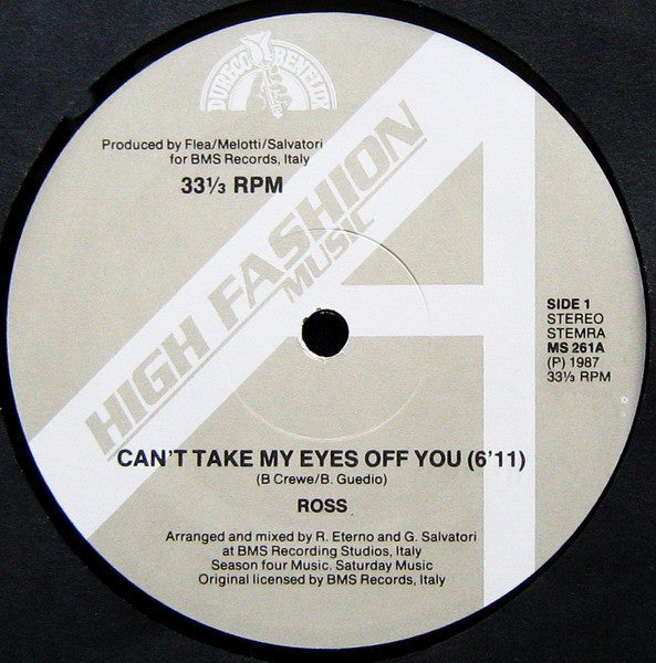 Ross : Can't Take My Eyes Off You (12")