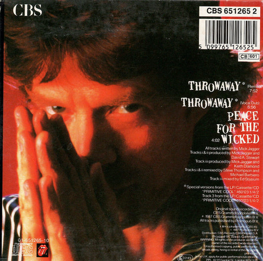 Mick Jagger : Throwaway (Remix) (CD, Single)