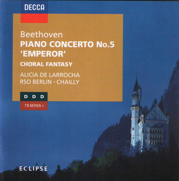 Ludwig van Beethoven, Alicia De Larrocha, Radio-Symphonie-Orchester Berlin ∙ Riccardo Chailly : Piano Concerto No. 5 'Emperor' / Choral Fantasy (CD)