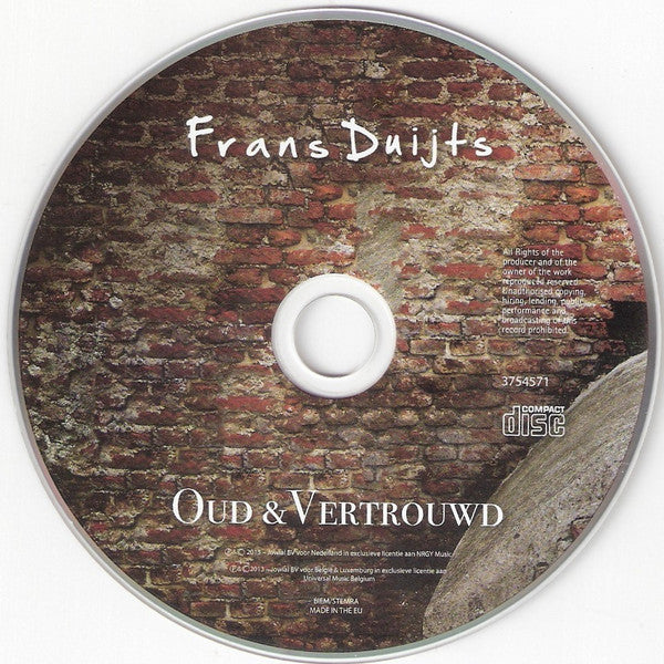 Frans Duijts : Oud & Vertrouwd (CD, Album, Sup)