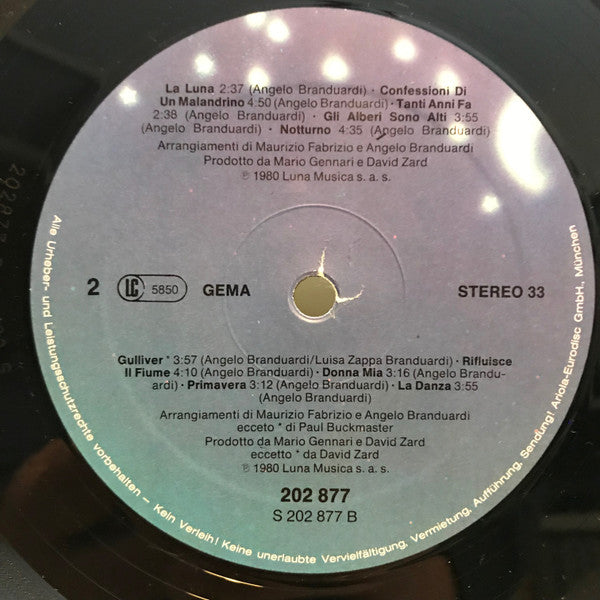 Angelo Branduardi : Gulliver, La Luna E Altri Disegni (LP, Album, Gat)