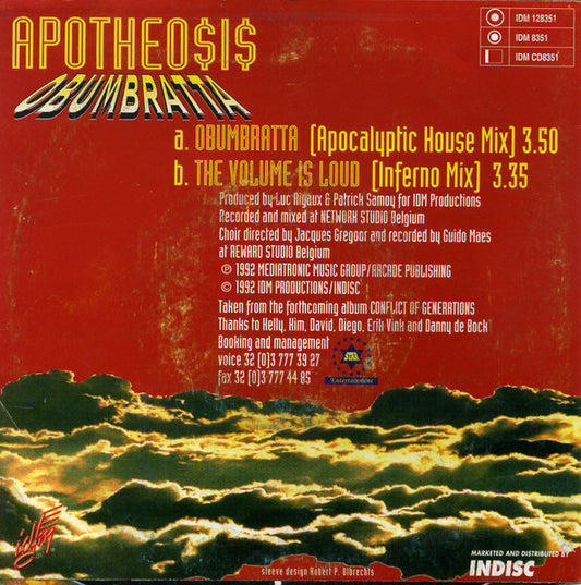 Apotheosis : Obumbratta (7", Single)
