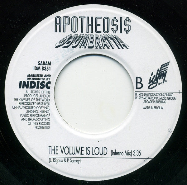 Apotheosis : Obumbratta (7", Single)