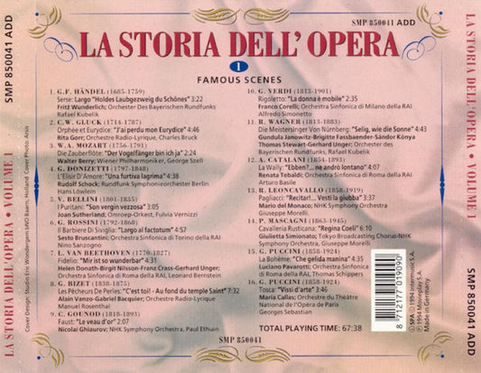 Various : La Storia Dell'Opera, Vol. 1: Famous Scenes  (CD, Comp)
