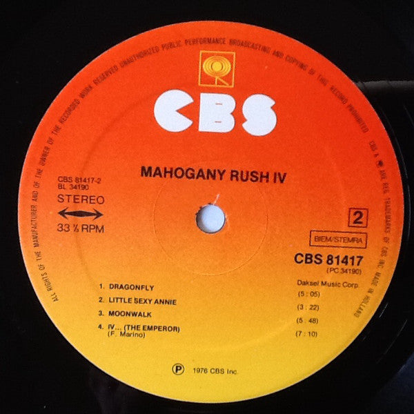 Mahogany Rush : Mahogany Rush IV (LP, Album)