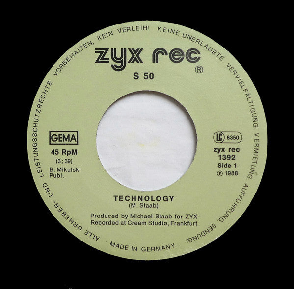 S-50 : Technology (7", Single)