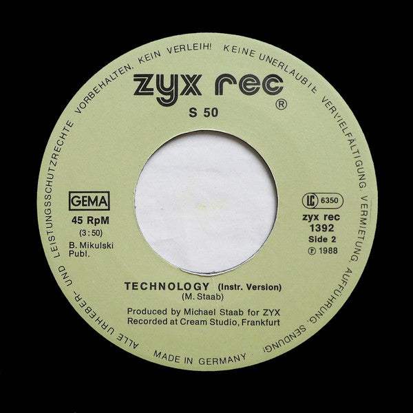 S-50 : Technology (7", Single)