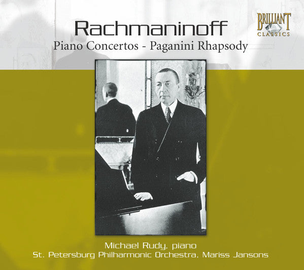 Sergei Vasilyevich Rachmaninoff / Mikhaïl Rudy, St. Petersburg Philharmonic Orchestra, Mariss Jansons : Piano Concertos - Paganini Rhapsody (2xCD, RE)