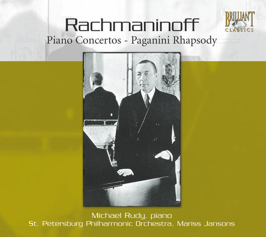 Sergei Vasilyevich Rachmaninoff / Mikhaïl Rudy, St. Petersburg Philharmonic Orchestra, Mariss Jansons : Piano Concertos - Paganini Rhapsody (2xCD, RE)