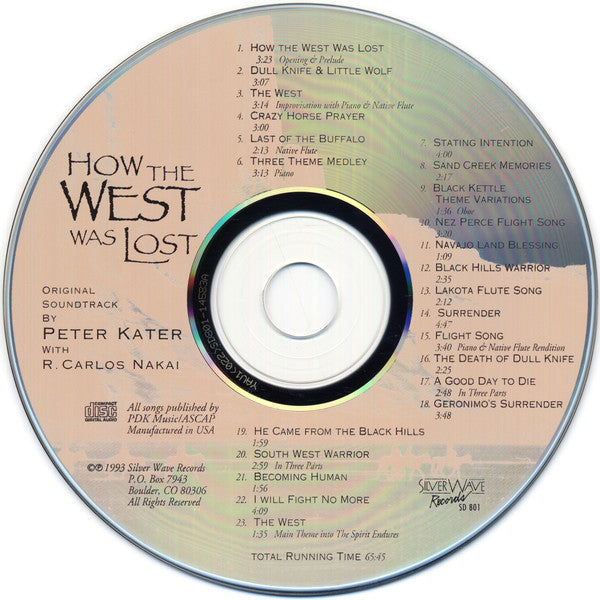 Peter Kater & R. Carlos Nakai : How The West Was Lost (CD, Album)