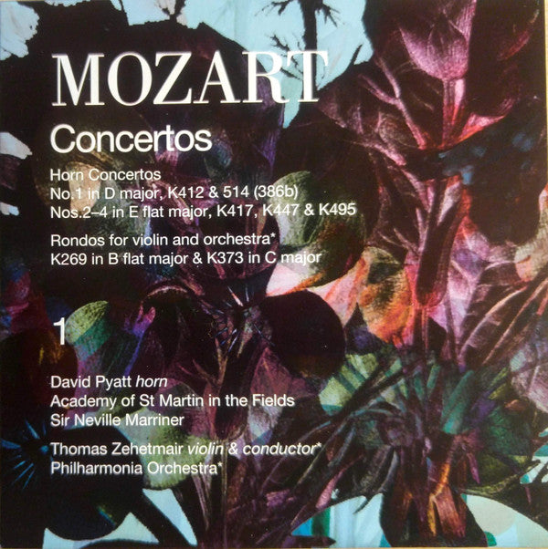 Wolfgang Amadeus Mozart / Thomas Zehetmair • David Pyatt • Paul Hongne • Sharon Kam • Pierre Pierlot • Jean-Pierre Rampal : Complete Violin Concertos - Concertos For Wind (5xCD + Box, Comp)