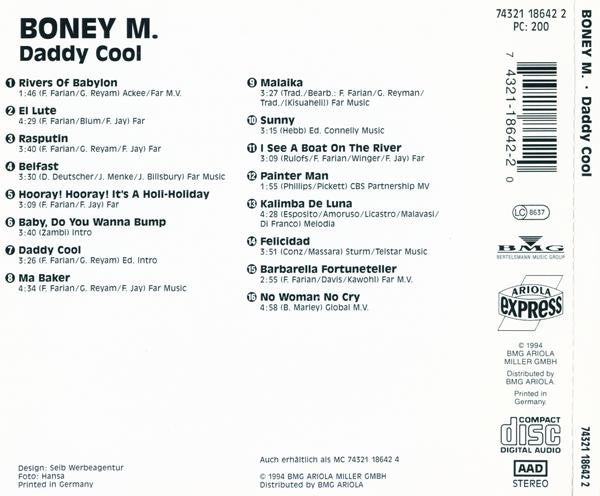 Boney M. : Daddy Cool (CD, Comp)